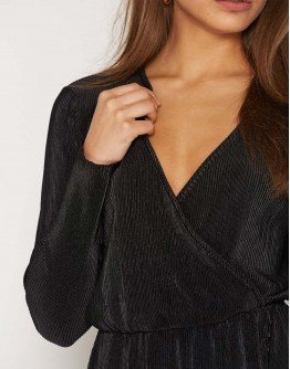 Leather blanket fitted skirt